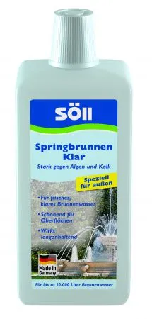 Flasche SpringbrunnenKlar 1l – Wasserpflege für Springbrunnen und Teiche
